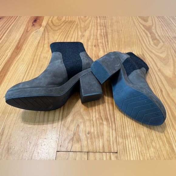 Eileen Fisher Women’s Suede Bootie Shoes US 6.5 Boot Gray Multi - Picture 11 of 12